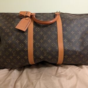 Louis Vuitton Brown Monogram Keepall Travel Duffle - Brown/Tan